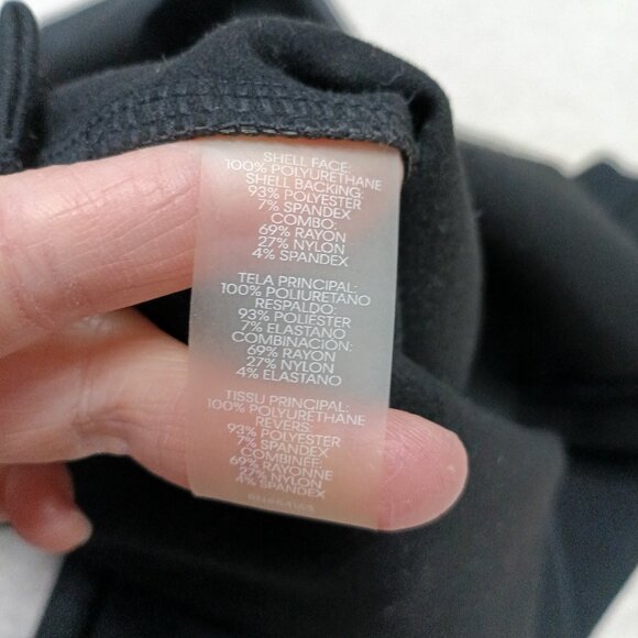 Karl Lagerfeld Paris Women's Black Studded Faux Leather Skinny Pants Size 2 - Picture 10 of 10